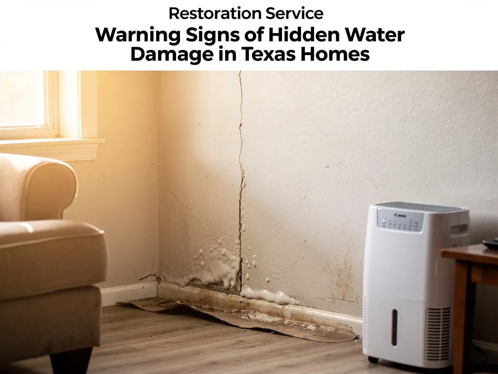 Warning Signs of Hidden Water Damage in Texas Homes
