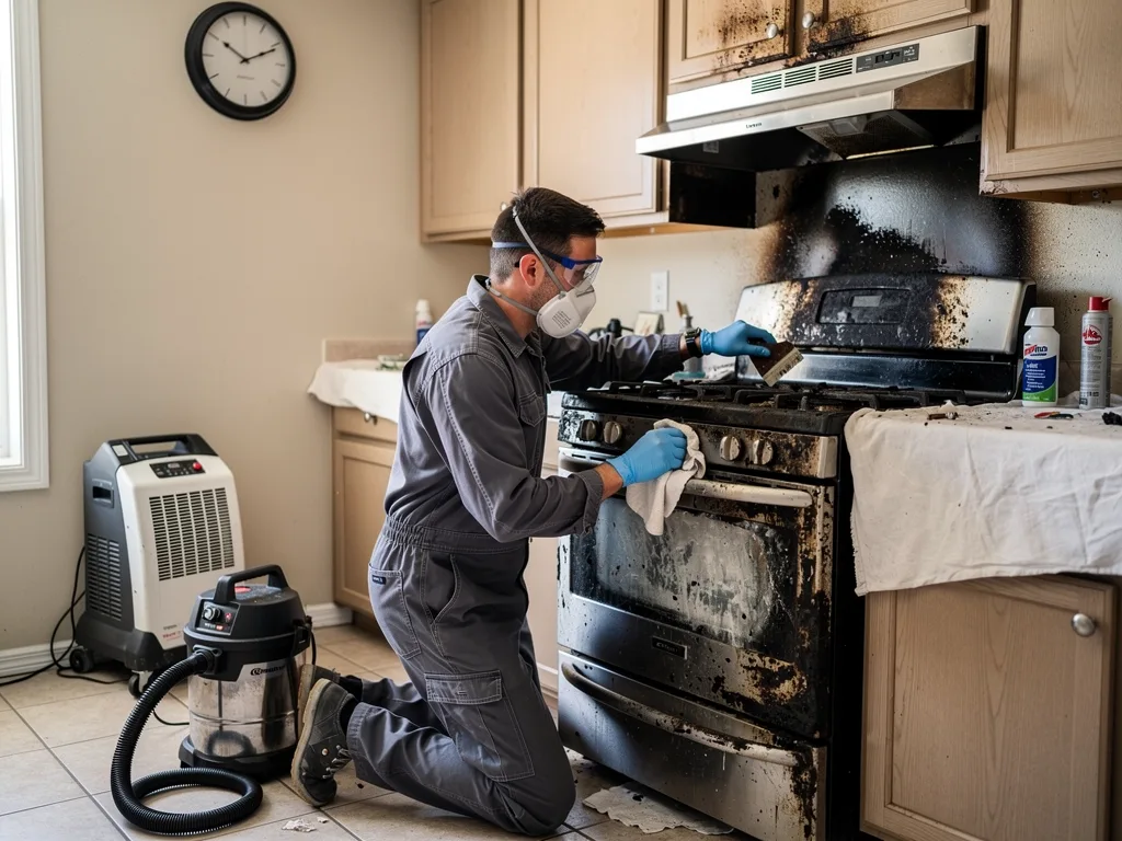 Kitchen Fire Cleanup
